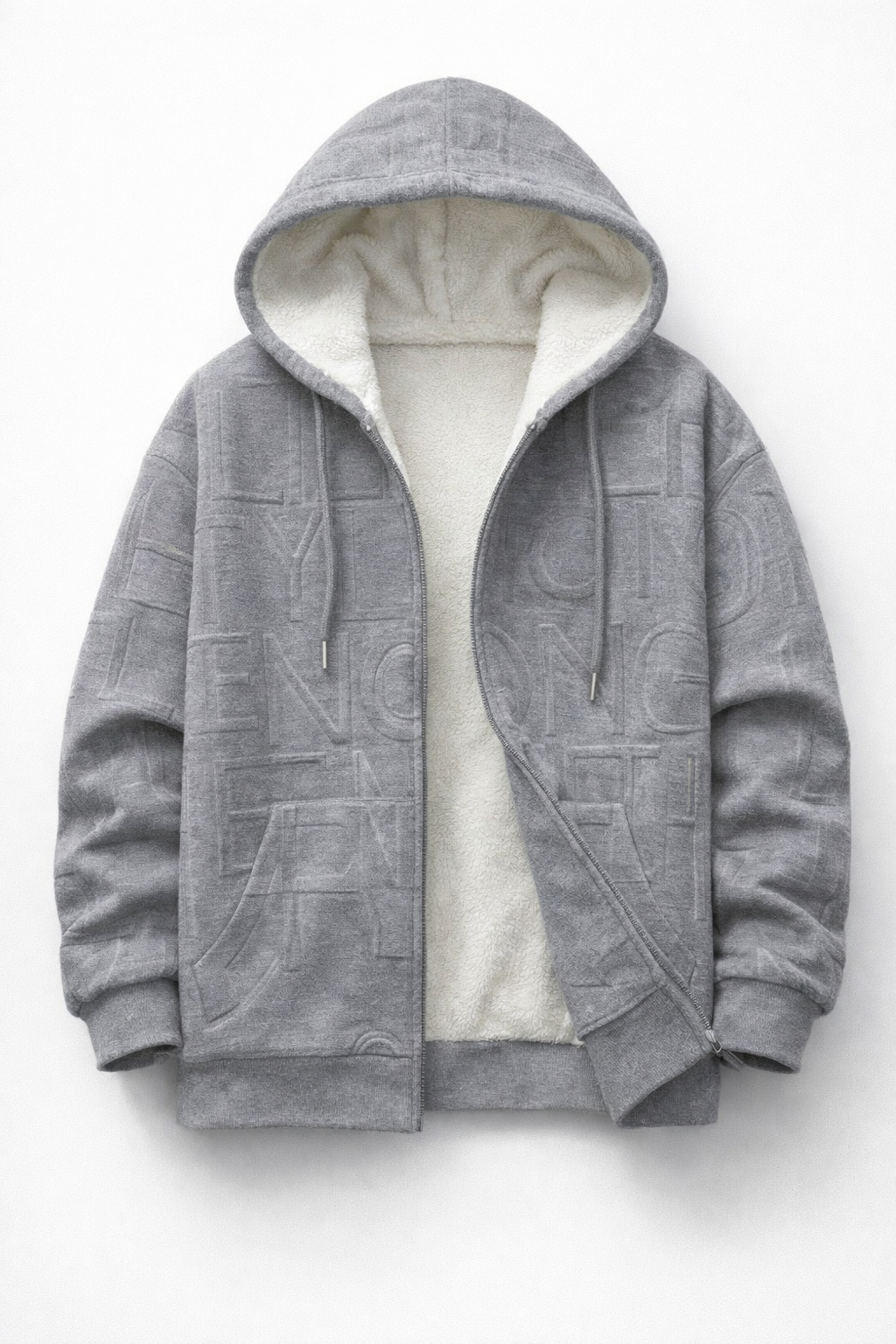🔴 Sweat a capuche zippé a Fourure style moderne (لأصحاب المقاسات الكبيرة)