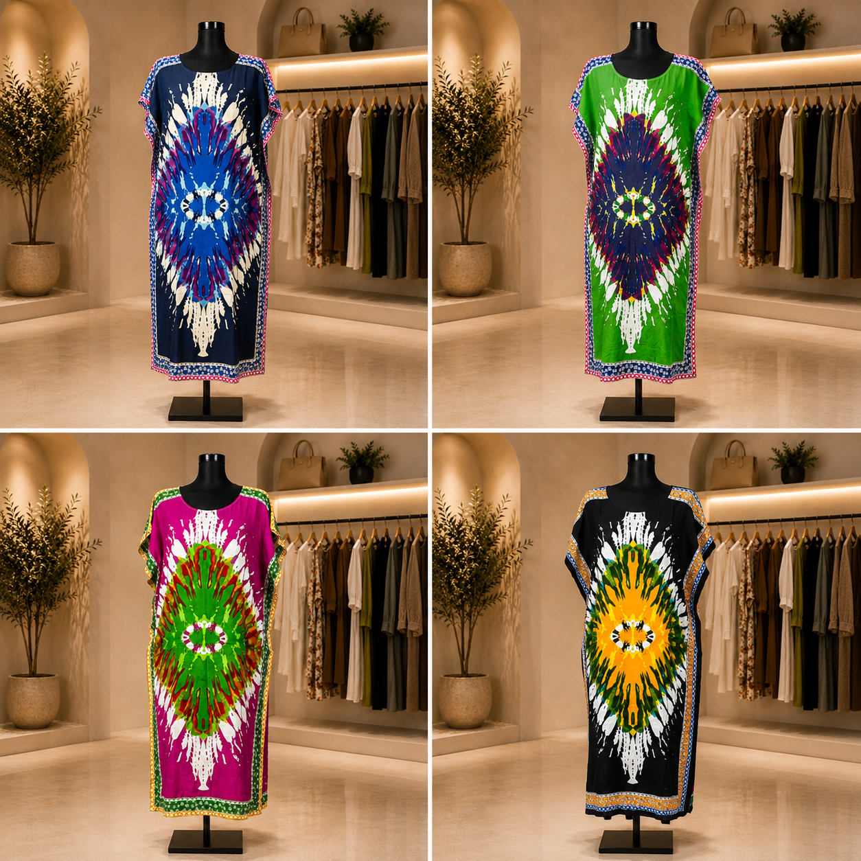 3 robes a 1800 DA / 3 جبات ب 1800 دج ج 🔴 جبة ستوندار قماش بارد اندونيسي Robe d'été Tissu fibrane indonesie