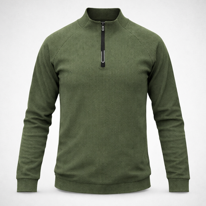 🔴 PROMO Pull Demi Zippé Homme Coupe moderne
