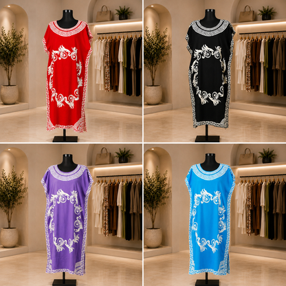3 robes a 1800 DA / 3 جبات ب 1800 دج ج   🔴  جبة ستوندار قماش بارد اندونيسي  Robe d'été Tissu fibrane indonesie