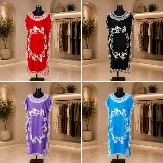 3 robes a 1800 DA / 3 جبات ب 1800 دج ج   🔴  جبة ستوندار قماش بارد اندونيسي  Robe d'été Tissu fibrane indonesie