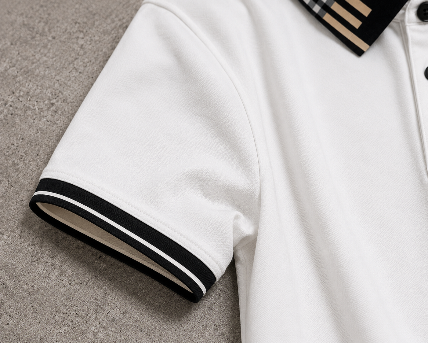 🔴 PROMO Polo Bubey coupe ajusté Blanc