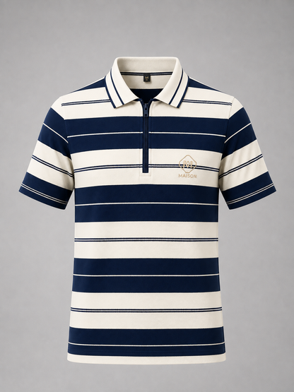 Polo Demi zip riviera