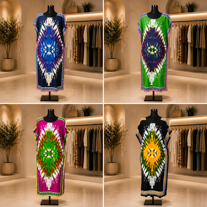 3 robes a 1800 DA / 3 جبات ب 1800 دج ج   🔴  جبة ستوندار قماش بارد اندونيسي  Robe d'été Tissu fibrane indonesie