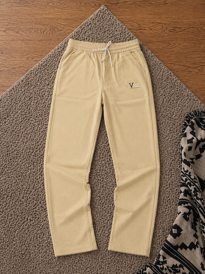 Pantalon a toile  décontracté Tissu Premium