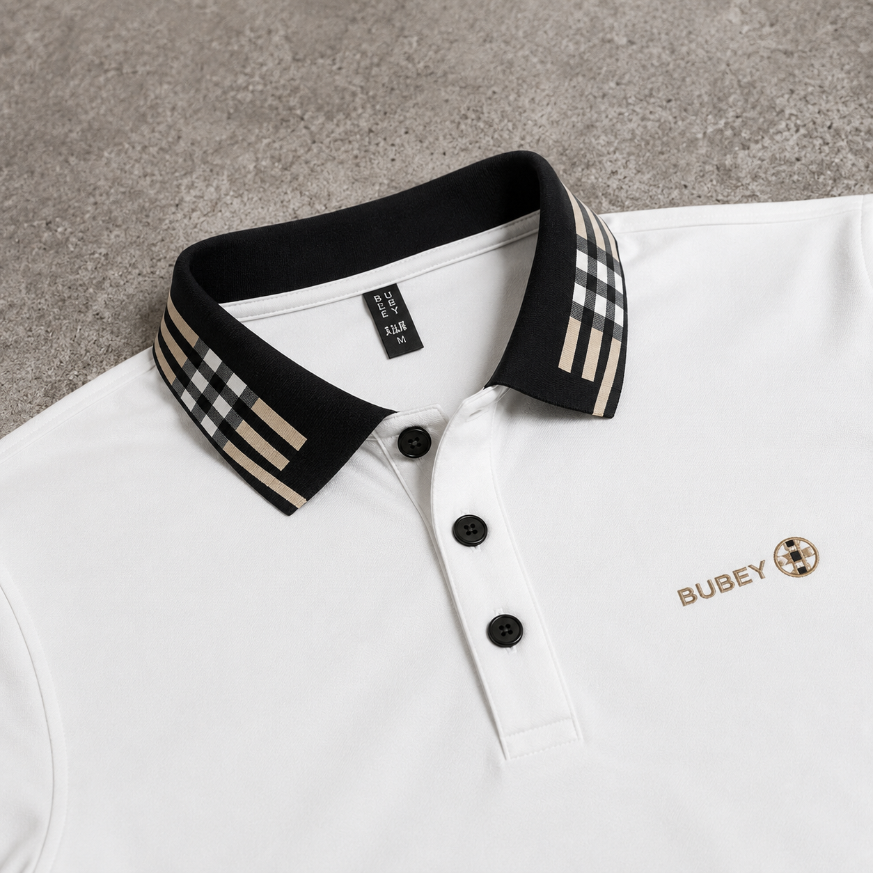 🔴 PROMO Polo Bubey coupe ajusté Blanc